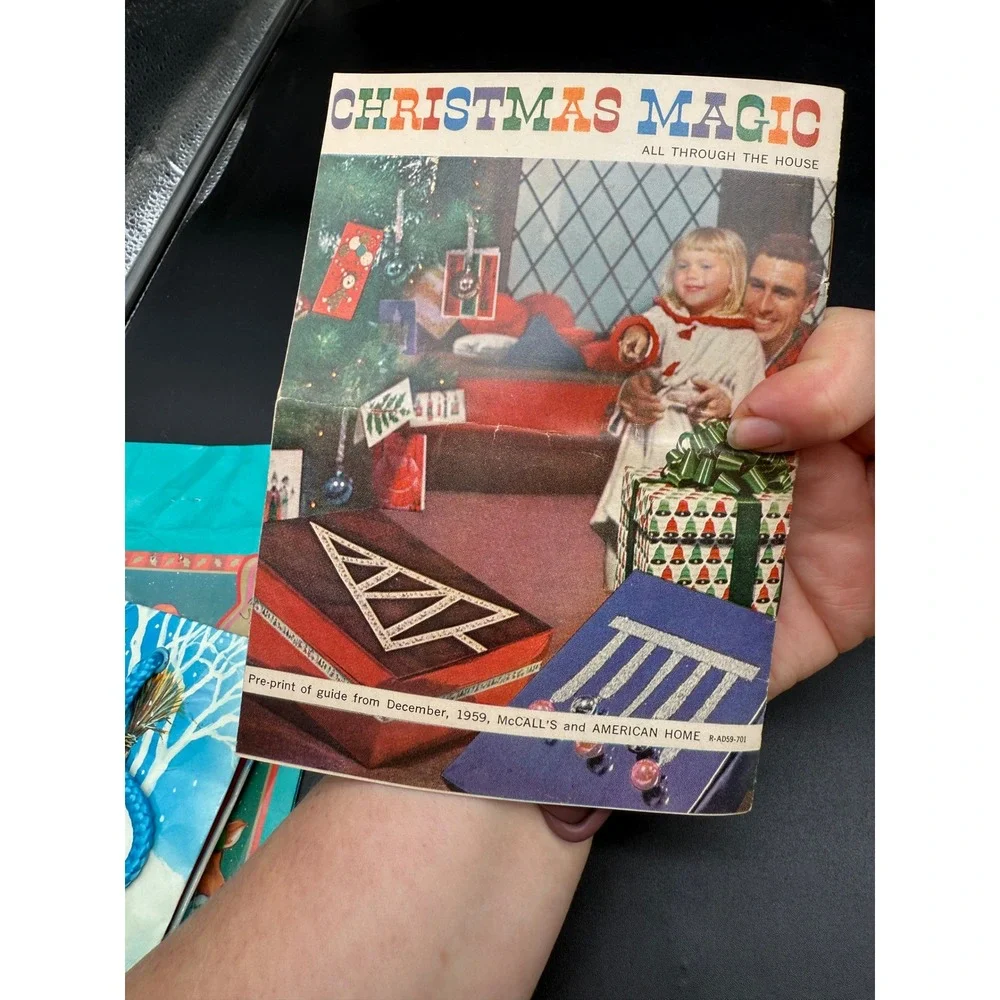 Vintage 1959 Christmas Magic Scotch Brand Tape‎ Wrapping Craft Ideas Booklet